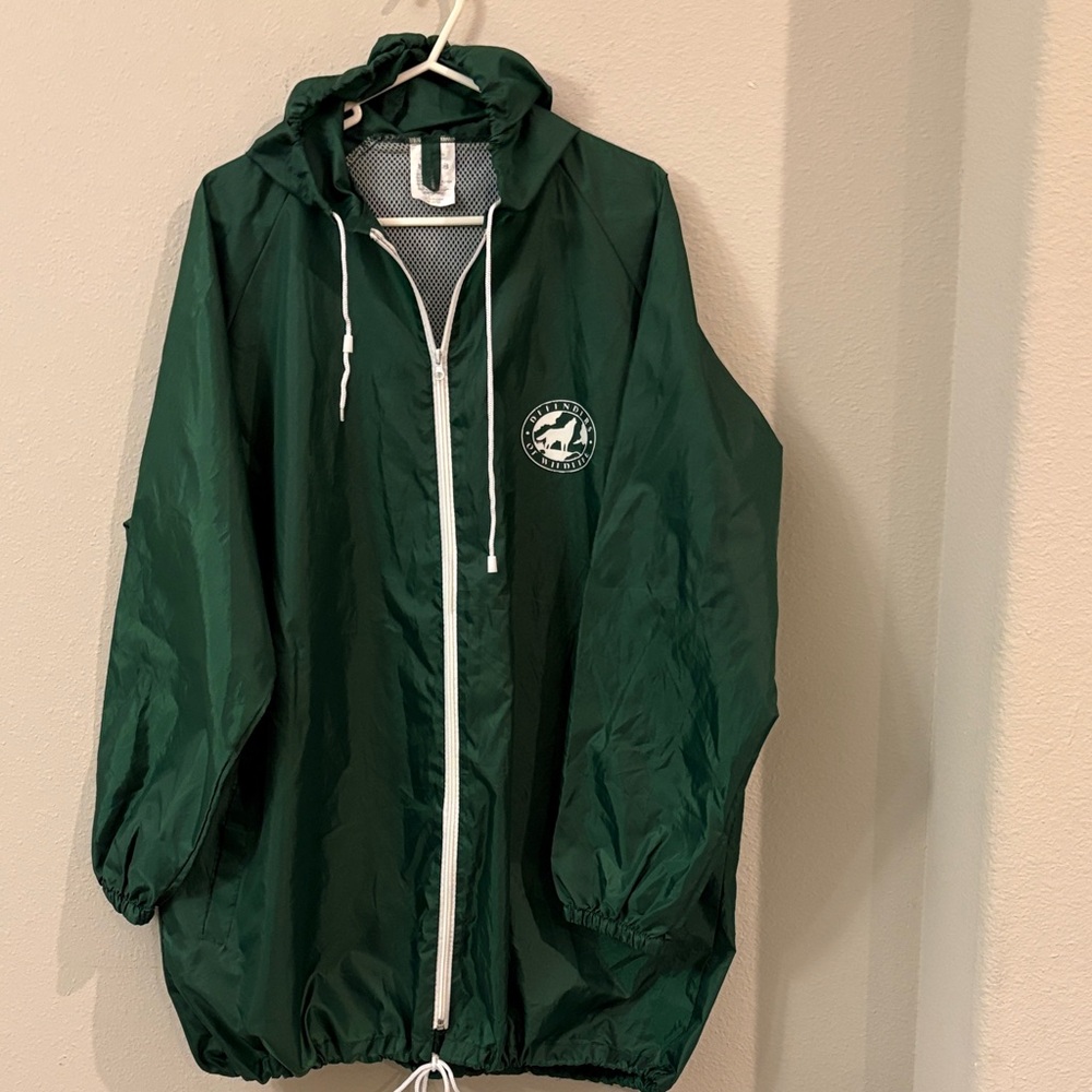 Green Windbreaker Jacket